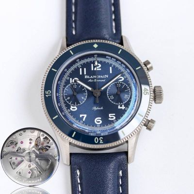 Blancpain Air Force Commander  Silver steel case diameter 42.5mm Watch